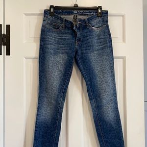 Gap Skinny Jeans with Leopard Print